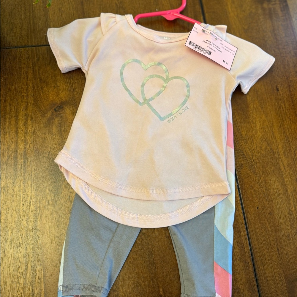 Heart Print Baby Outfit
